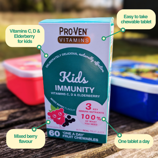 Kids Immunity with Vitamin C, D & Elderberry