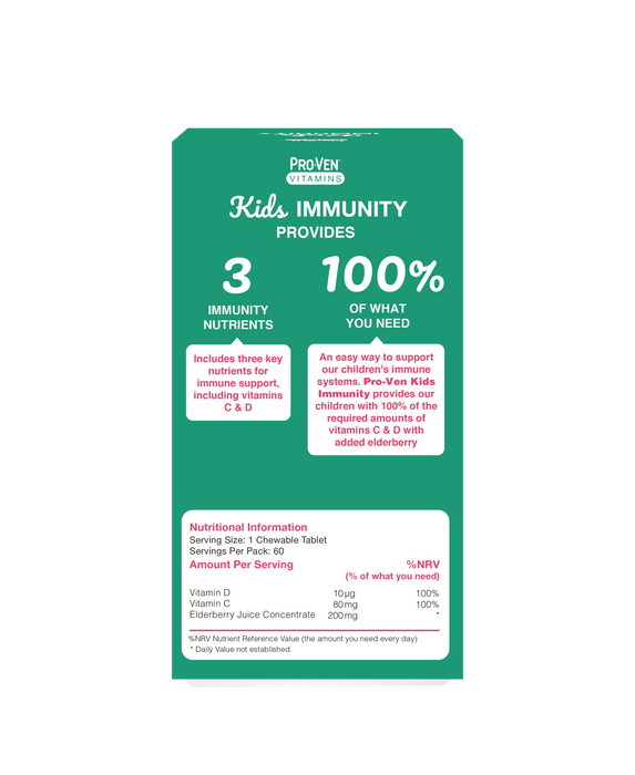 Kids Immunity with Vitamin C, D & Elderberry